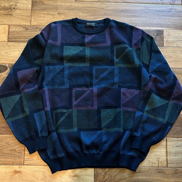 Vintage Other - Vtg St Croix abstract 3D wool sweater